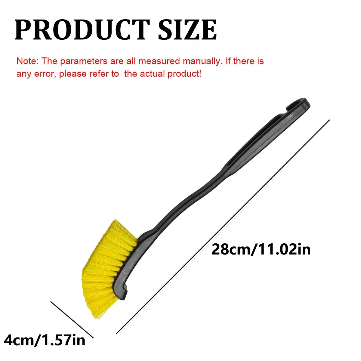 1pc Car Wheel Tire Rim Brush Curved Head Flexible Truck Wheel Hub Wash Detail Deep Cleaning Brushes Cleaner Hand Tools