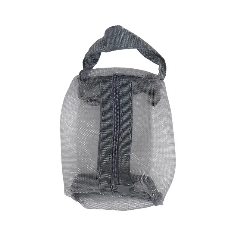Mini-Kosmetiktaschen aus transparentem Nylon-Netzstoff, niedliche kleine Lippenstift-Make-up-Taschen für Damen, Beutel, Organizer für Datenkabel, Schlüssel und Kopfhörer – Detail 17