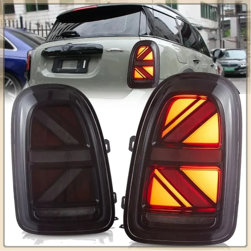Zestaw tylnych świateł LED do Mini Cooper Countryman F60 2017-2020 z funkcją DRL, sekwencyjnymi kierunkowskazami, światłem hamowania i cofania, montaż typu Plug & Play. — 2