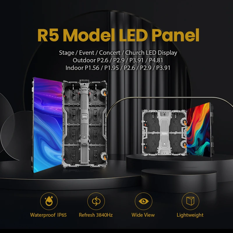 P3.91 P2.9 P2.6 HD Church Public Backdrops Cheap Outdoor Indoor LED Screen Modular LED Display 500x1000mm 500x500mm LED Panel
