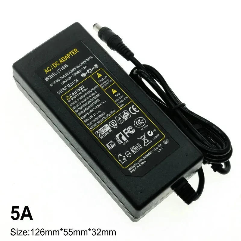 AC100-240V DC 12V2A Universal Power Adapter 12 Volt 2000mA Charger US,EU Plug Power Supply CCTV Security Camera Led Strip