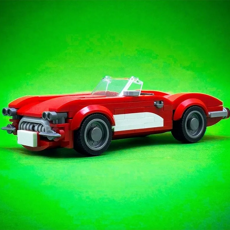 188 قطعة MOC ربطة عنق كورفيت مدينة أبطال نموذج اللبنات الهندسة المعمارية هدايا عيد الميلاد تجميع لعبة لتقوم بها بنفسك فكرة عيد ميلاد #2