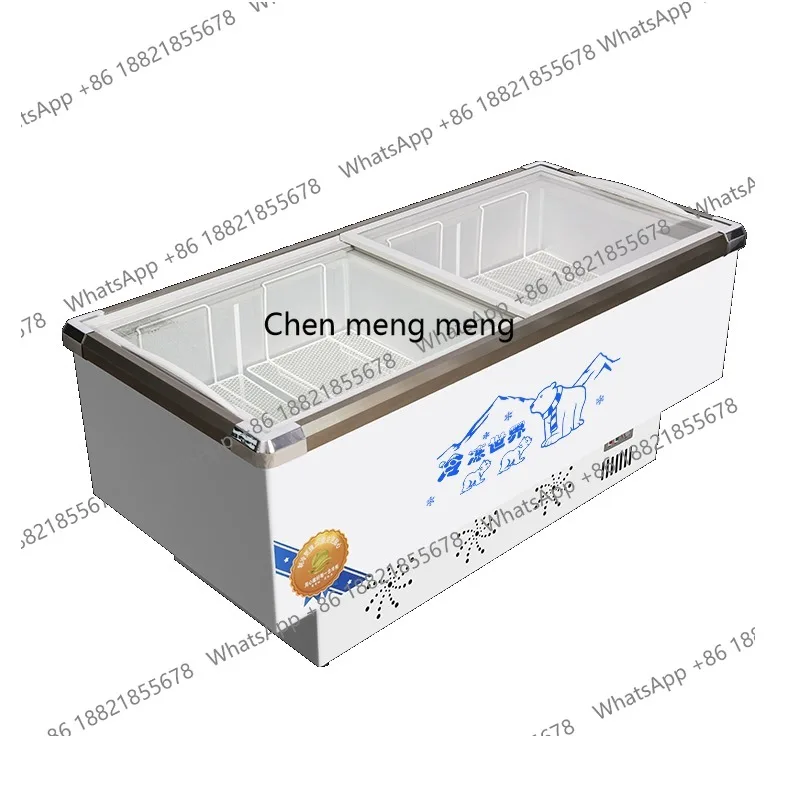 

Commercial large-capacity display cabinet freezer fresh-keeping freezer refrigerator dual-purpose island cabinet refrigerator