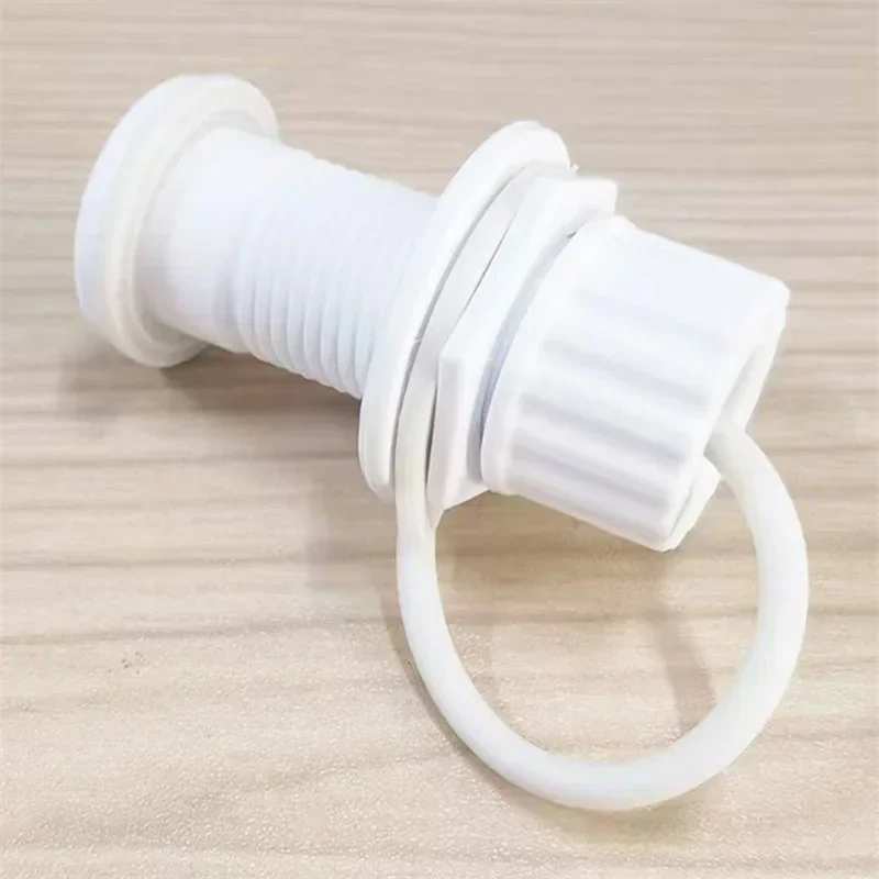 1PC 50mm Plastic Threaded Drain Plug Fit for Igloo Cooler Replacement 1 Inch OD Threaded Drain Plug Assembly for Coolers White