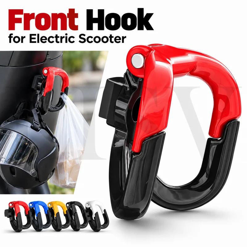 Universal Aluminum Alloy Double Hook Pedal Electric Vehicle Hook Electric Vehicle Accessories Modification Helmet Storage