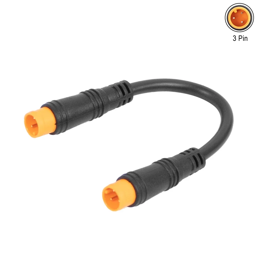 Elektro fahrrad Buchse zu Stecker 3-poliges Verlängerung kabel für E-Bike wasserdichtes, langlebiges Display Daumen Gaszug Stecker Zubehör