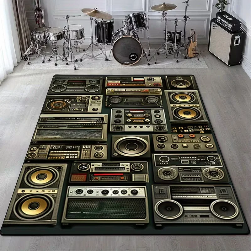 الموسيقى الكلاسيكية خمر مسجل فينيل السجاد السجاد لغرفة المعيشة غرفة نوم أريكة المطبخ الحمام عدم الانزلاق الحصير المطبخ البساط
