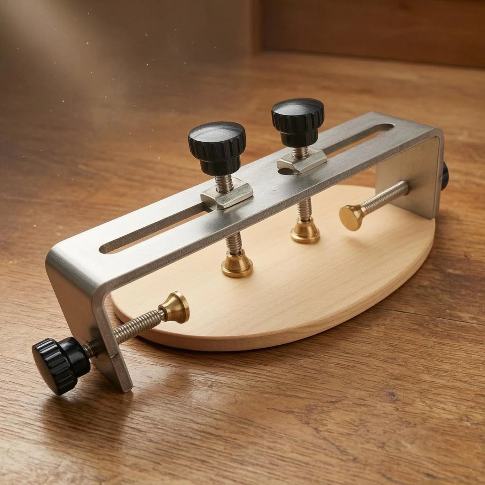 Cello Repair Clamp Easy to Use Cello Crack Clamp Music Tool Metal Threaded Screws for Maintenance