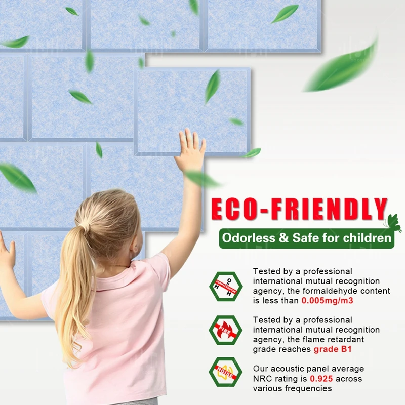 Imagem -02 - Isolamento Acústico Acústico Painéis à Prova de Som para Paredes Auto-adesivo Isolamento Acústico Estúdio Recoring Parede Protetora Adesivo Decoração