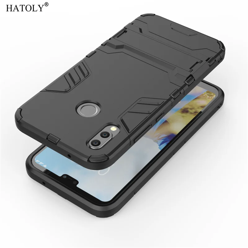 For Cover Huawei P20 Lite Case Shockproof Armor Hard Cover Silicon Anti-Knock Stand Phone Bumper Case For Huawei Nova 3e ANE-LX1