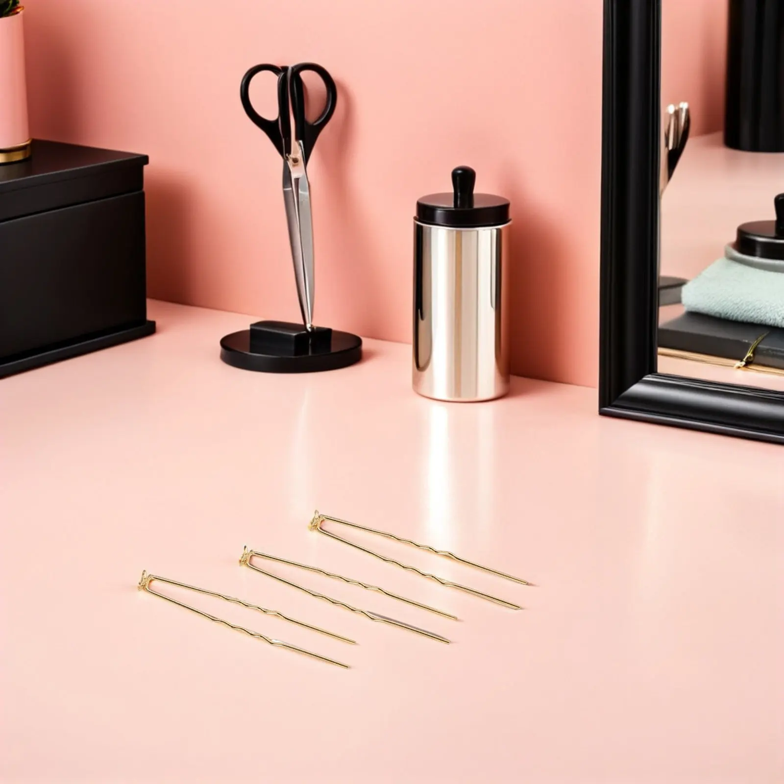 50pcs Metal U-Shaped Hair Clips for Bun Making – Vintage Chignon Pins for Wedding & Daily Styling