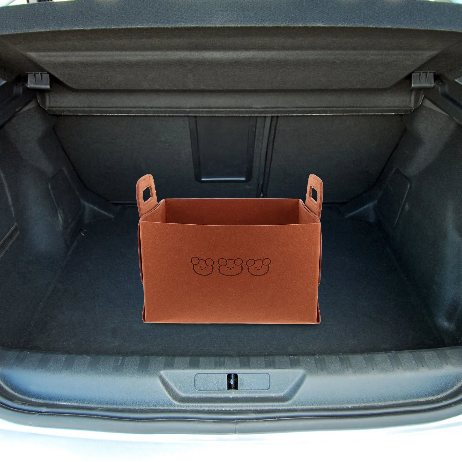 منظم تخزين السيارة، سلة متعددة الوظائف، سعة كبيرة لطيفة، صندوق تخزين صندوق المواد المتينة