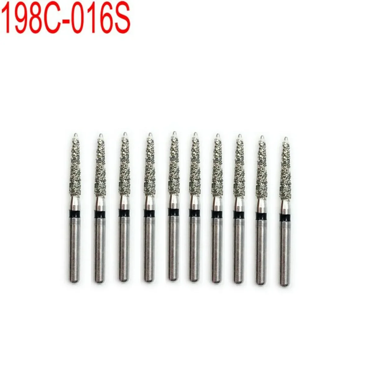 

10pcs Diamond Dental Lab Burs for Polishing Smoothing Teeth Polishers Super Coarse Teeth Whitening Drill 198C-016S