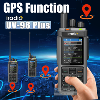 Iradio UV-98 PLUS GPS Walkie Talkie APRS Air Band 10W Cross Band Repeater LSB CW CB SW MW LW SSB HF Multi Band 1024CH Ham Radio