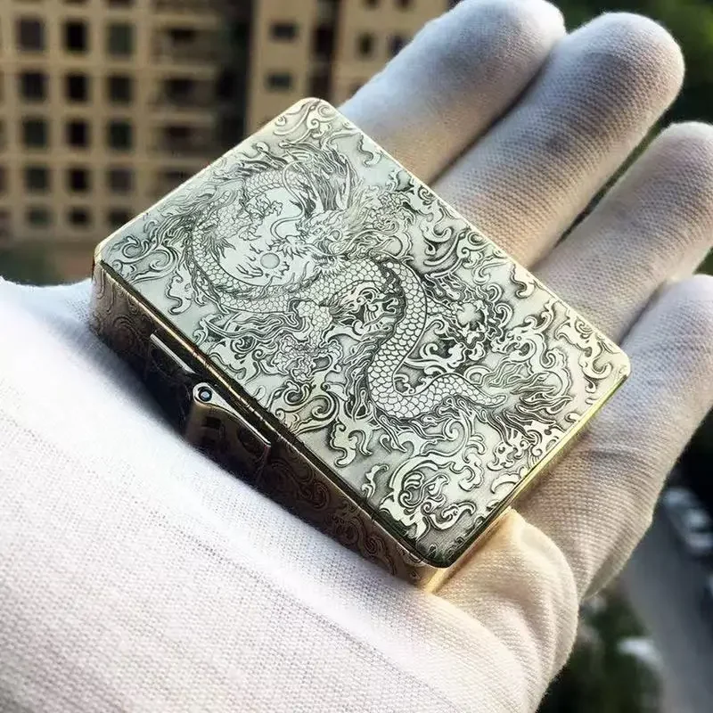 Armor Shield Zorro 915s verdikt diep gesneden diep origineel koper messing persoonlijkheid winddicht lichtere mannen cadeau roken