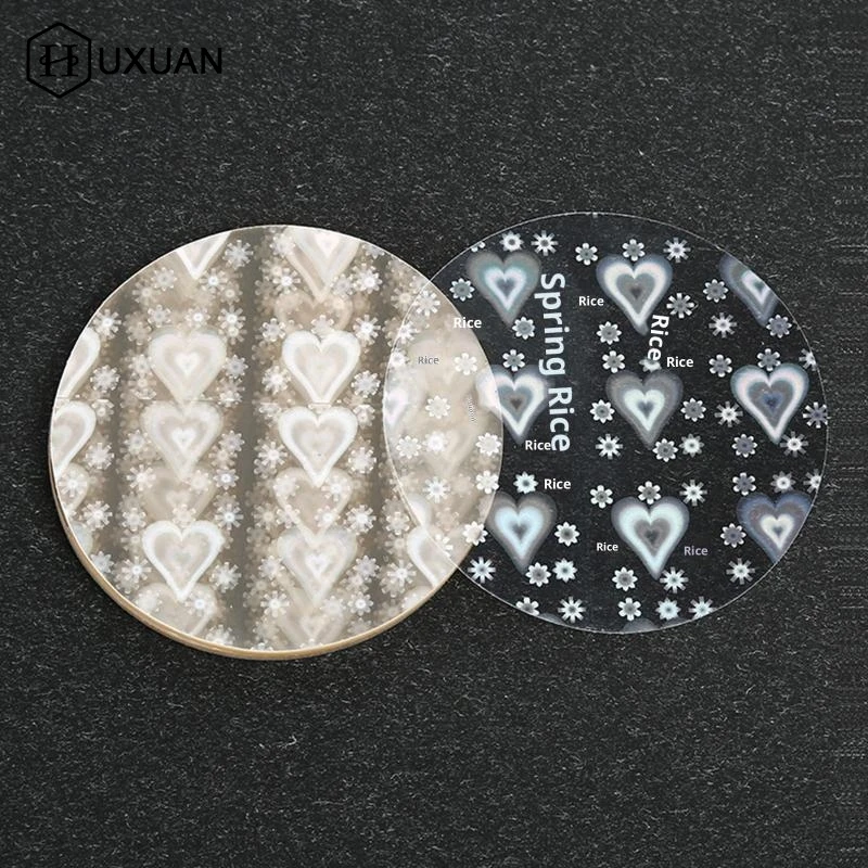 100pcs Transparent Badge Film Clear Laser Star Pattern Badge Protective Film Covers For Button Badge Maker Part Tools