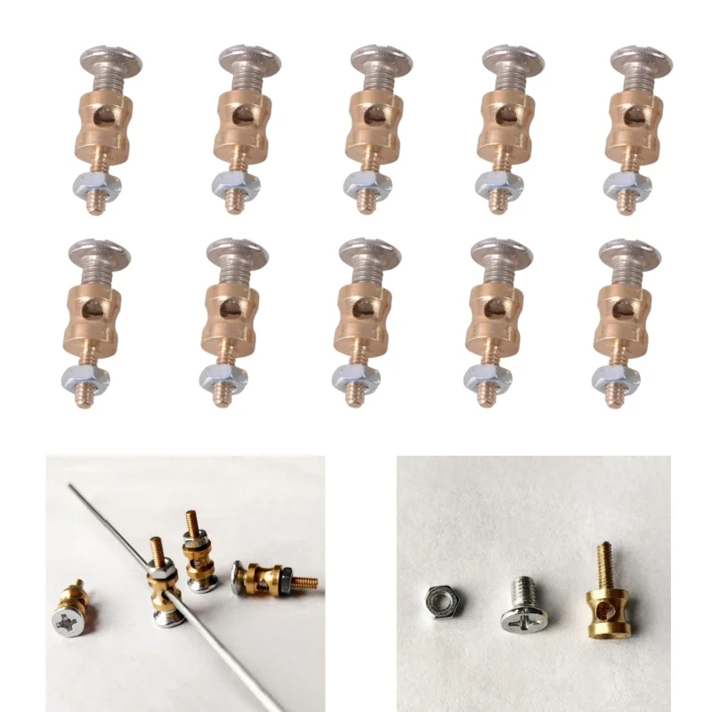 

10/20pcs/lot RC Airplane Pushrod Linkage Stopper Servo Connectors Adjustable Easy Diameter 1.5mm Adjuster For Rc Helicopter
