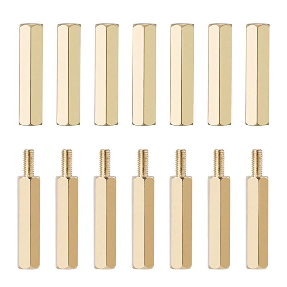 

180pc Brass Standoff Nut Screw Set Copper Made Hex Allen Hardware Kit Screws Nuts Combo Set Fasteners Assortment Kit