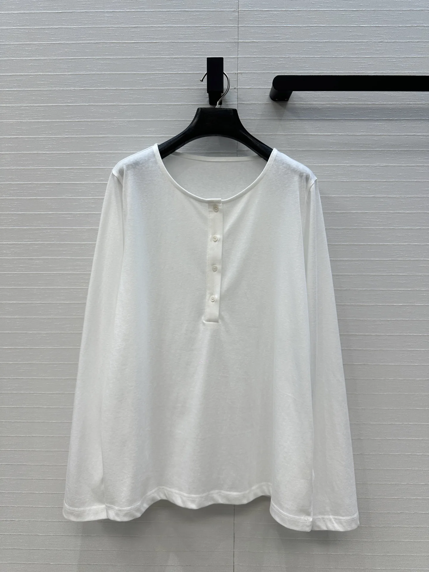 

коврик Layering 20:00al! Ранняя весна, приятная для кожи, удобная футболка с воротником на пуговицах, длинная хлопковая футболка Sve...