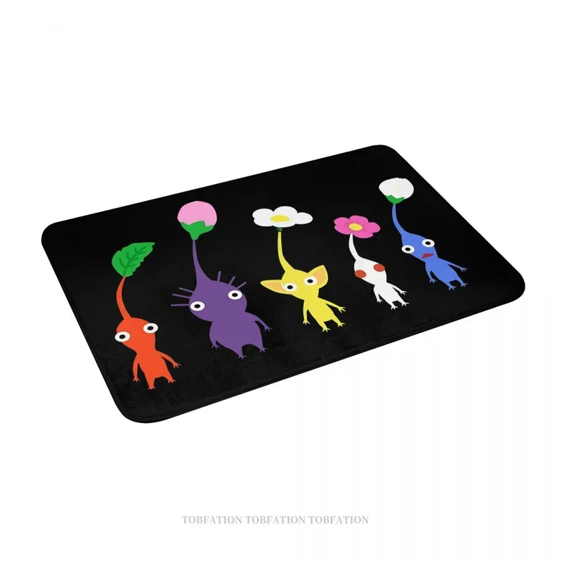 

EE01 Pikmin Game Bathroom Mat Cute Pattern Blue Doormat Flannel Carpet Outdoor Rug Home Decoration（9%b！