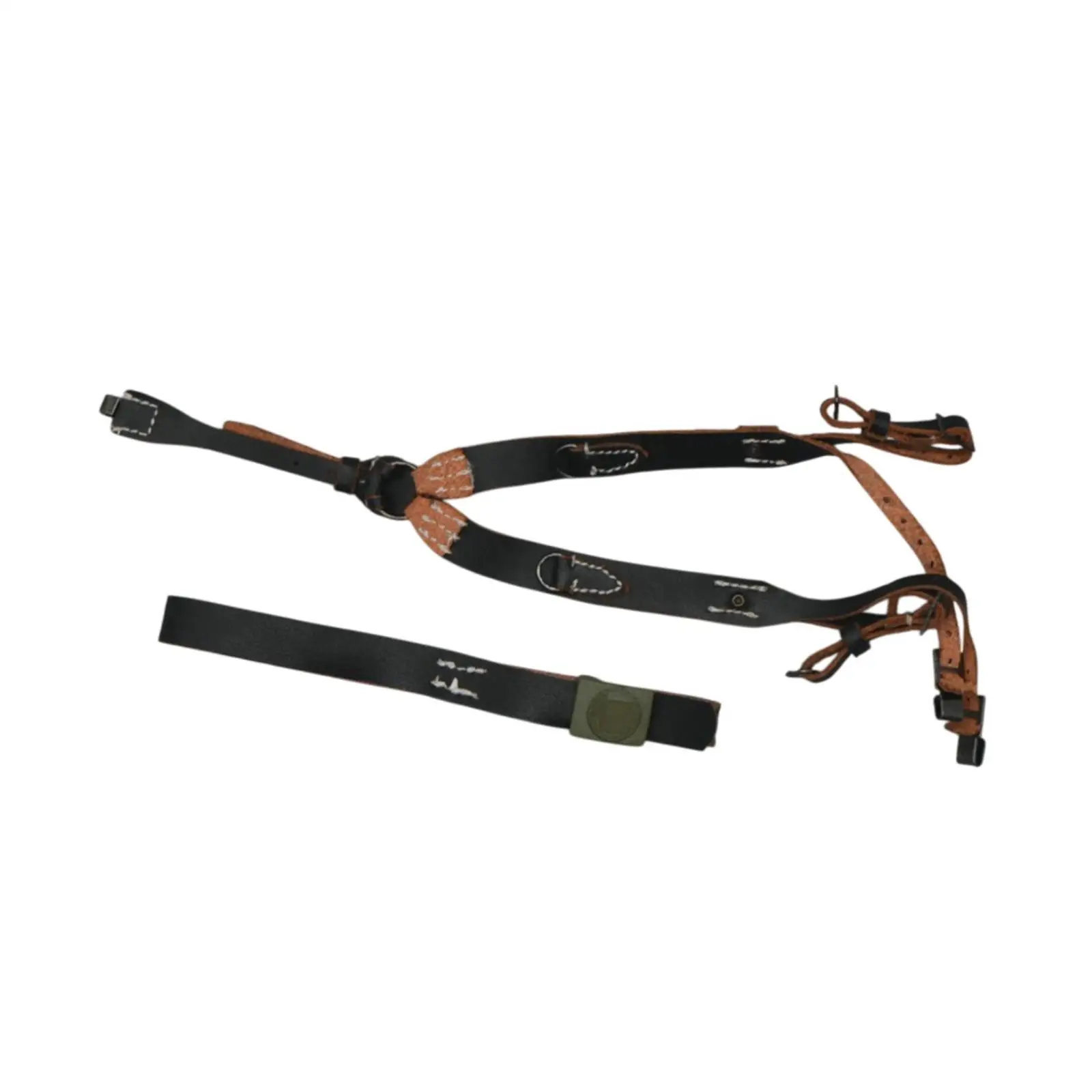 

1/6 Scale Belt and Y Belt Set Handmade Mini Belt for 12" Male Female Dolls