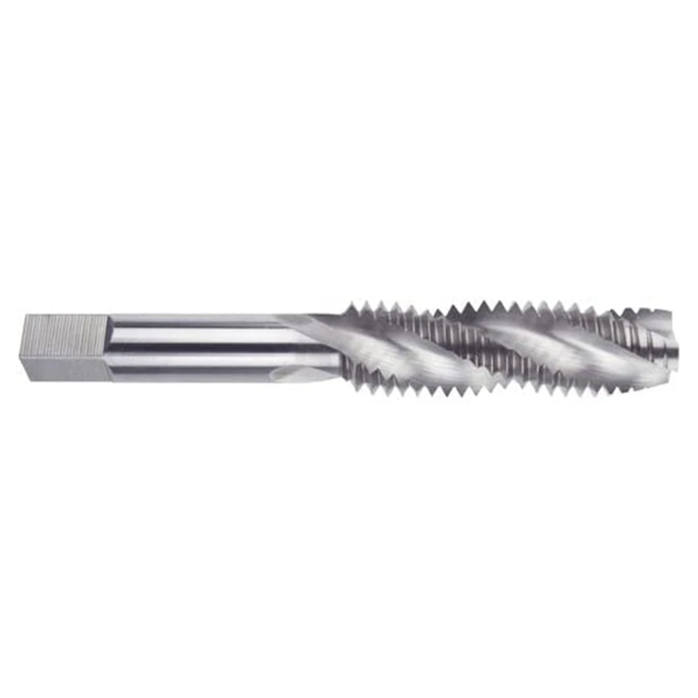 HUAZHICHUN 1PC 1/2-12-20/9/16-12-18/5/8-11-18/ 3/4-10-16/7/8-9-14/1-8-14/ Uncoated Spiral Flute Taps
