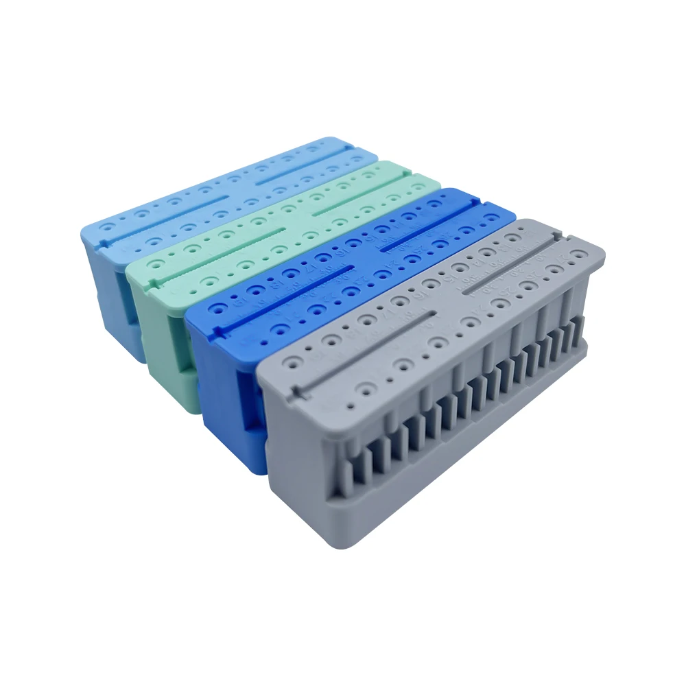 Dental Endo Files Measuring Block Drill Burs Block Holder Autoclavable Root Canal Measurement Tools