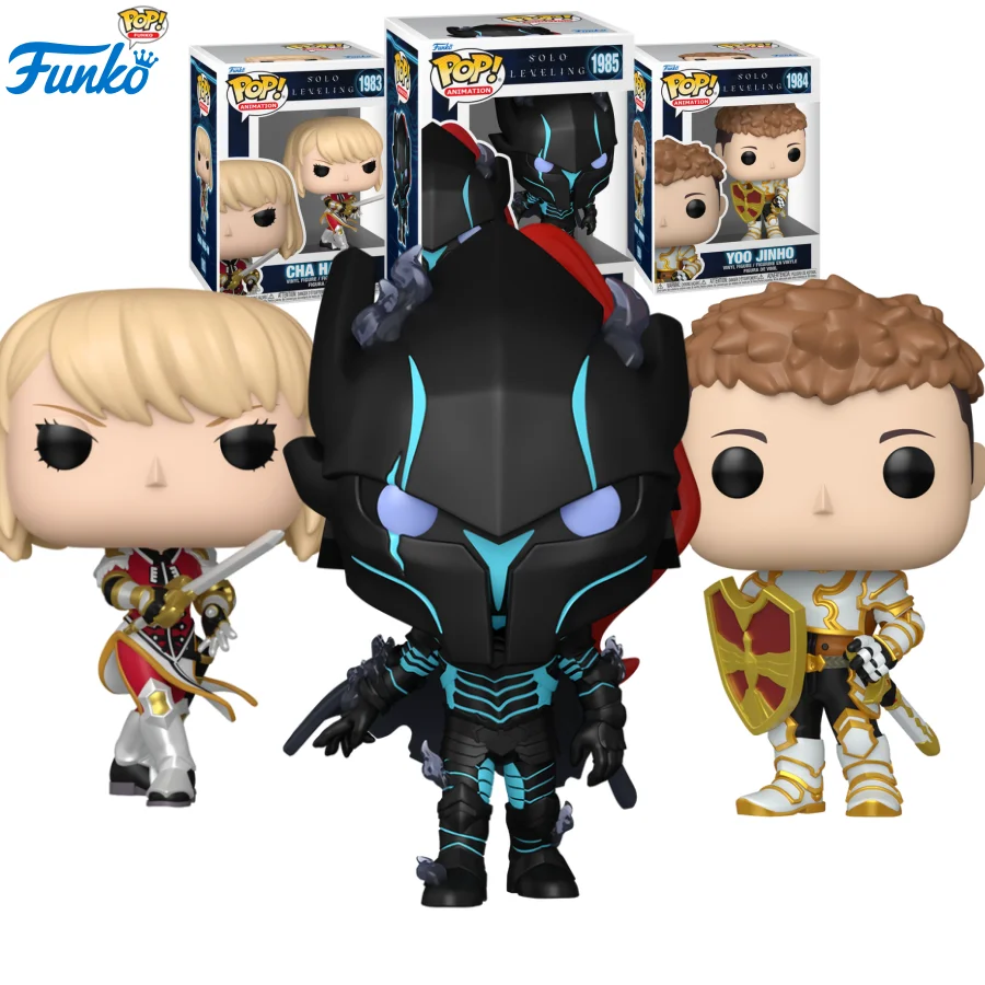 

Solo Leveling Funko Pop Anime & Manga Igris Yoo Jinho Cha Hae-In Peripheral Figurines Toys for Boys Gift Collectible Ornaments
