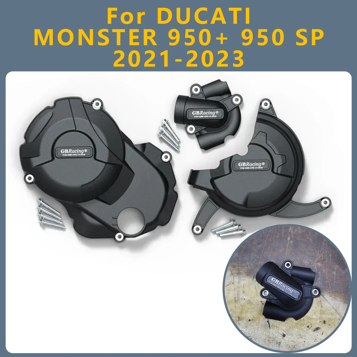 

Motorcycle Engine Cover Clutch Cover Protection Set Accessories For DUCATI MONSTER 950+ MONSTER 950 SP 2021-2023 MONSTER-950