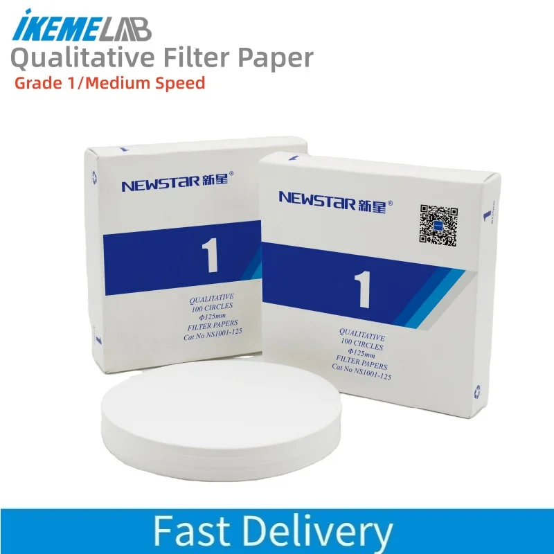IKEME Lab Qualitative Filter Paper Grade 1 Equivalent to What Man Air Pollution Monitoring Water Analysis Cellulose Filter Paper