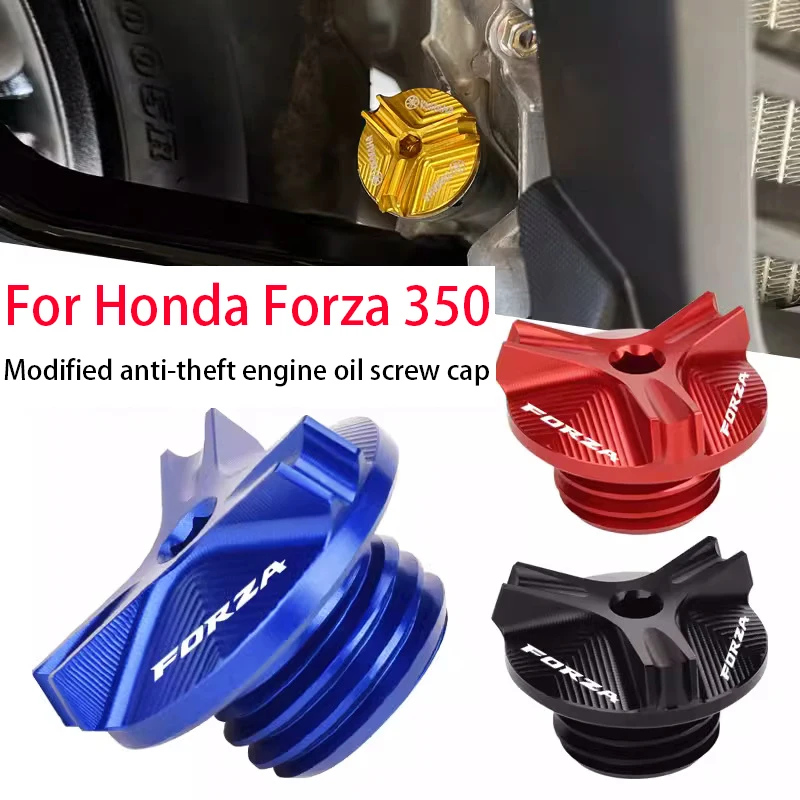 

For Honda Forza 350,Motorcycle modification oil screw cap, anti-theft oil screw cap, screw decorative accessories