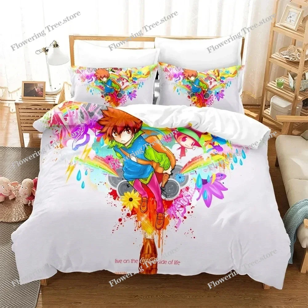 3D Print Anime HITMAN REBORN Bedding Set Boys Girls Twin Queen Size Duvet Cover Pillowcase Bed Kids Adult Home Textileextile