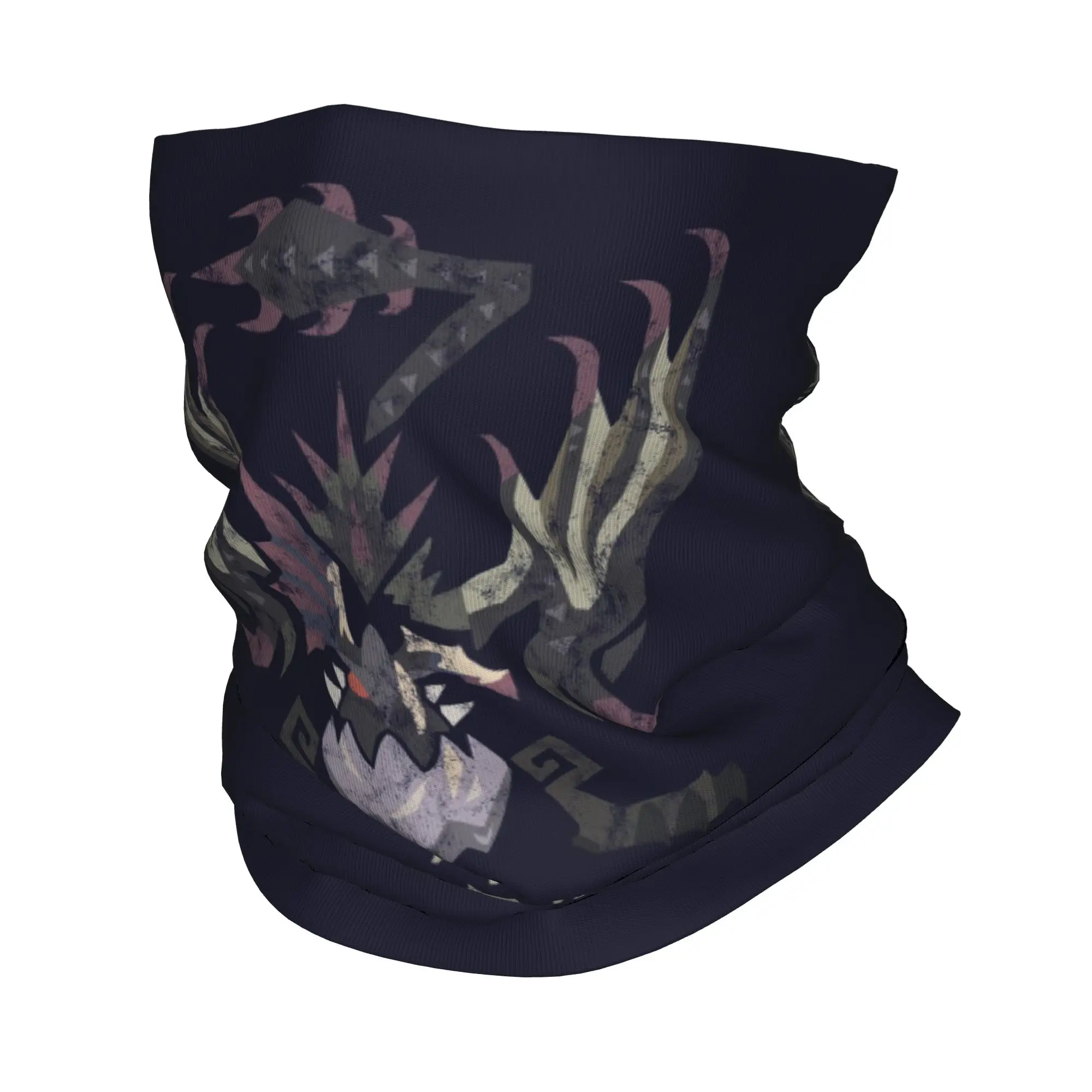 Monster Hunter World Iceborne Scarred Yian Garuga Kanji Bandana Neck Cover Printed Face Scarf Multi-use Face Mask Riding Unisex