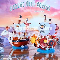 Thousand Sunny Pirate Ship Buliding Blocks Model Educational Toy Kids Bricks Action Children Birthday Gift