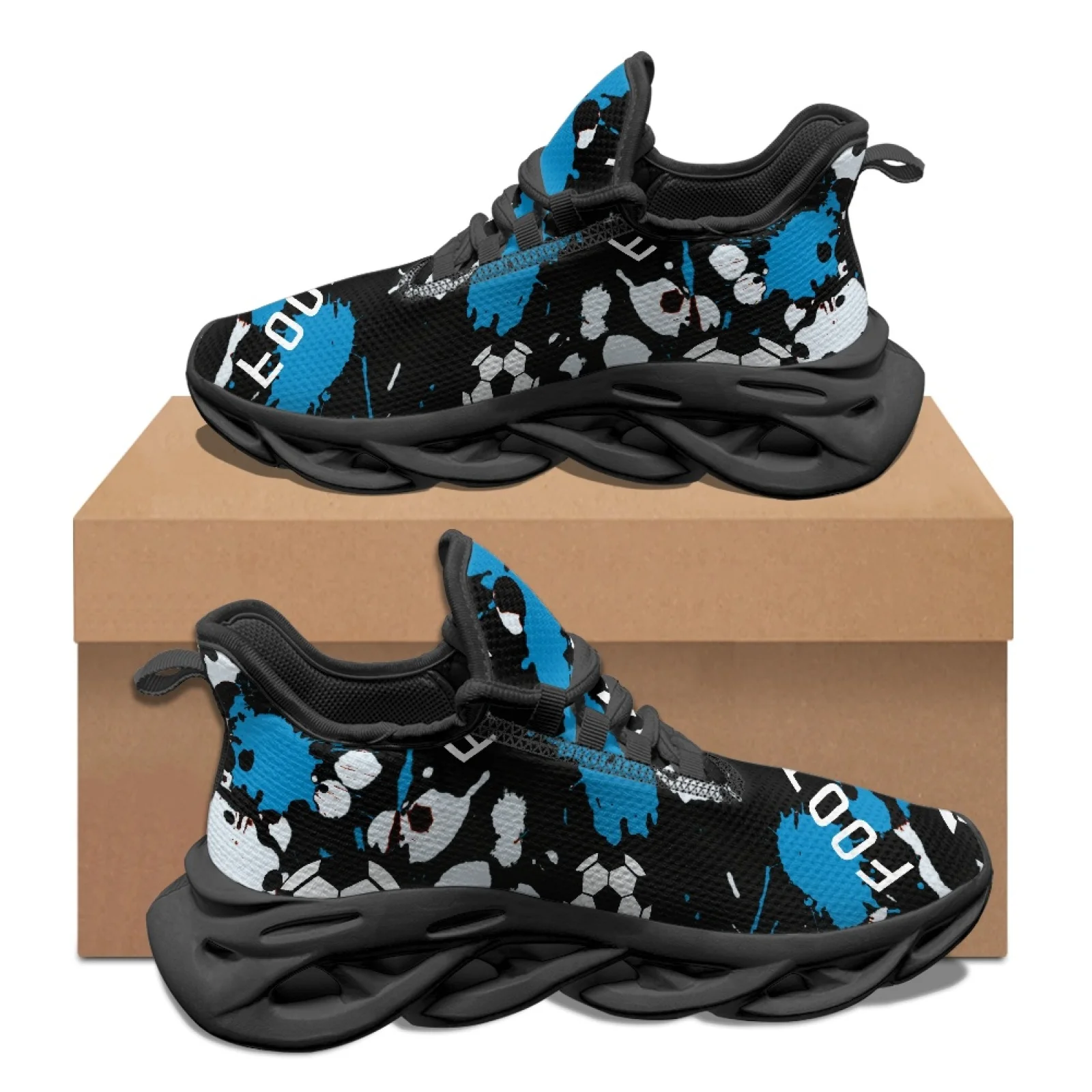 PENSTROLL Football Splash Blade Running Shoes Mesh & EVA Athletic Shoes Durable Men'S Athletic Sneakers for Work