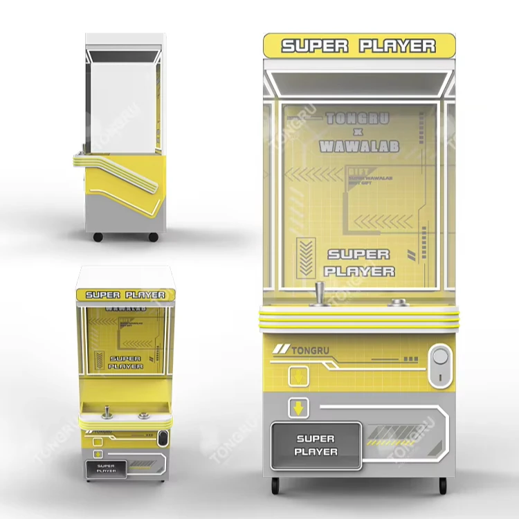 

Graping doll machine coin toy cathcer plush keychain grip light sound catch doll limited time automatic toy claw crane machine