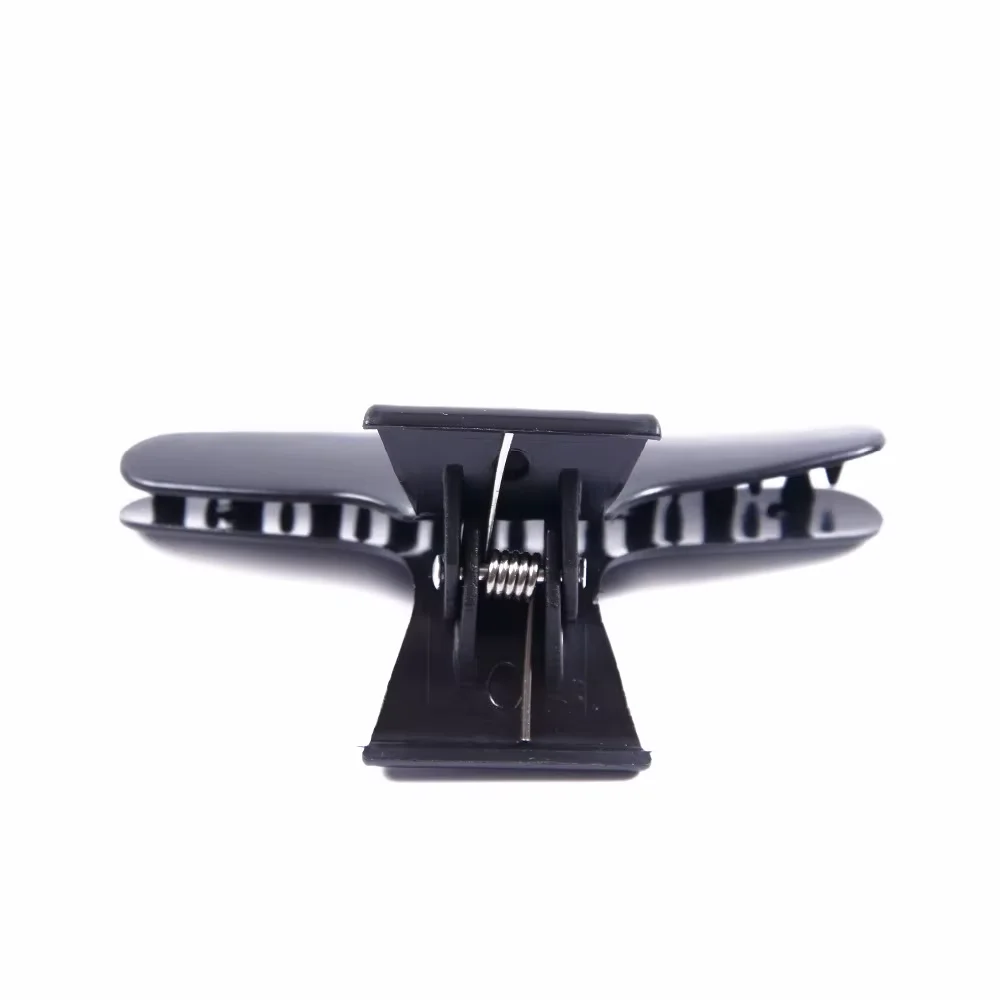 Fotografia 7: 12 pçs/set borboleta segurando seção de garra de cabelo ferramentas estilo grampo de cabelo grampos de cabelo pro salão de beleza fix ferramenta de cabeleireiro