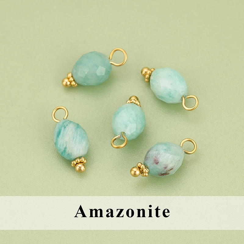 assoonas, 10 Stück/Lot, MG75, Schmuckzubehör, Edelstahl, Naturstein, Anhänger, handgefertigt, Schmuckherstellung, DIY-Anhänger – Detail 5
