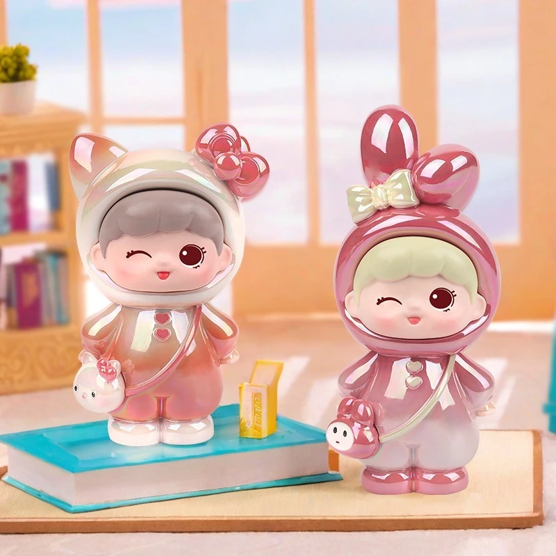 Kreative süße Blind Box Figur Harz Desktop Display Geburtstagsgeschenk für Freundin beste Freundin Spielzeug und Hobbys trendige Blind Box