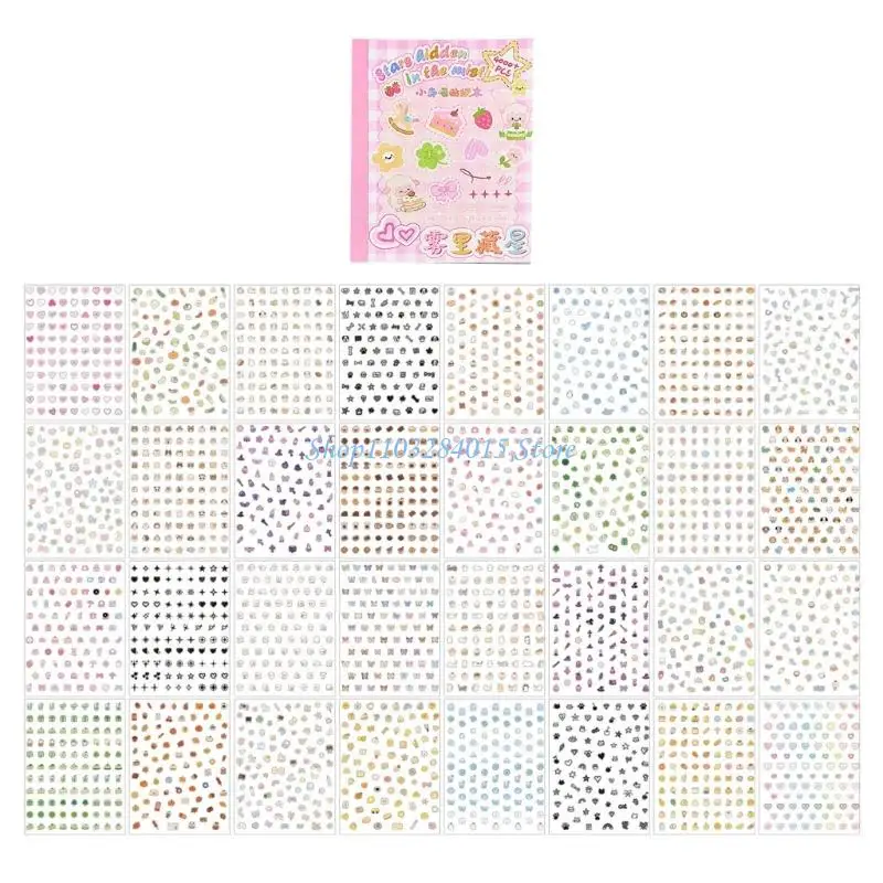 

R6FF Deco Cut Sticker Sheets Animal Themes for Handmade Projects and Gift