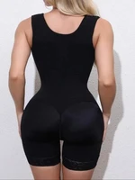 Women's Lace-Trimmed Shapewear Bodysuit - Tummy Control Corset with Adjustable Straps & Zipper, Black, Comfortable Waist Trainer - Image 5