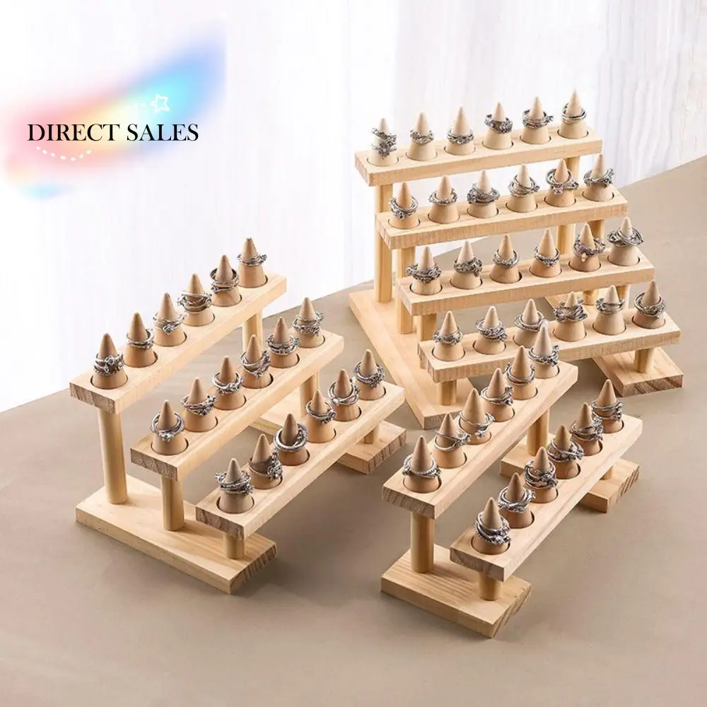 

Multi-layer Cone Ring Display Stand Bracelets Necklace Modern Bangle Storage Tray Space Saving Organizer Ring Storage Rack