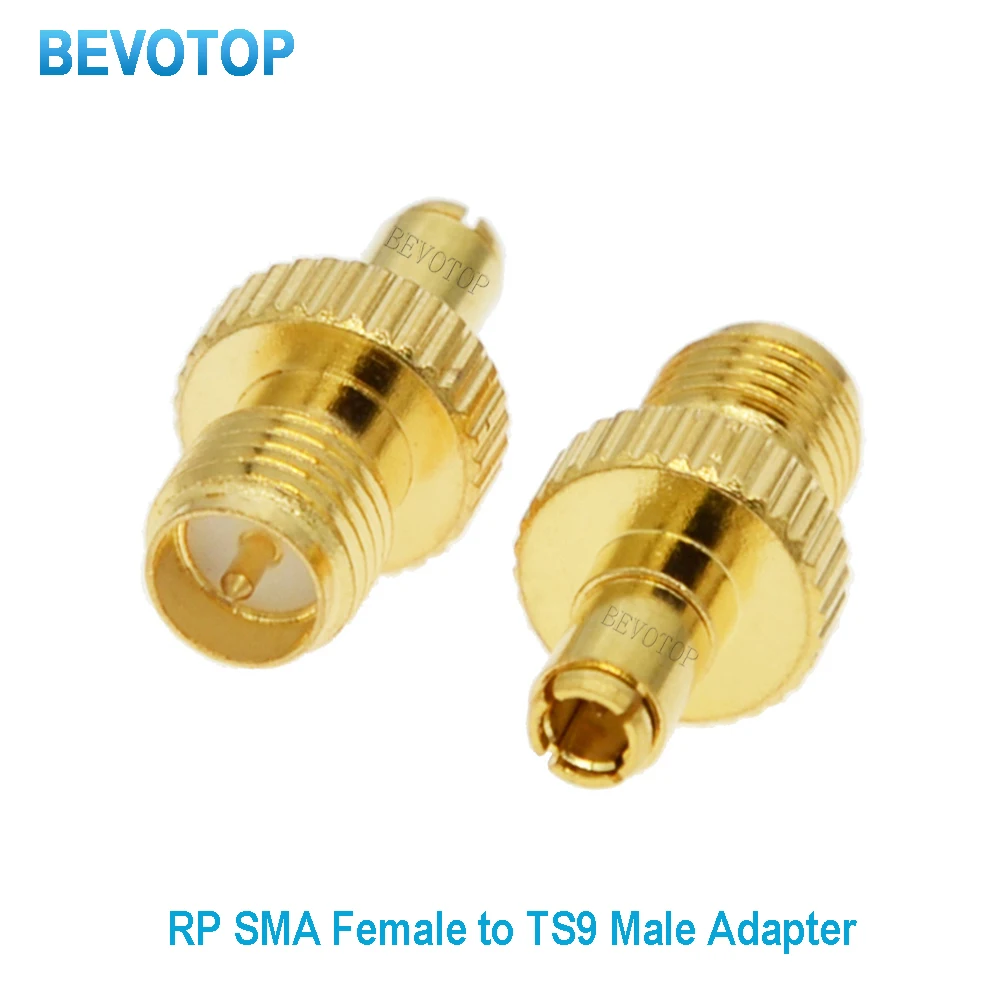 

10PCS RP-SMA Female to TS9 Male RF Coaxial Adapter Straight WiFi Radio Antenna Connector SMA to TS9 Gold Wholesale