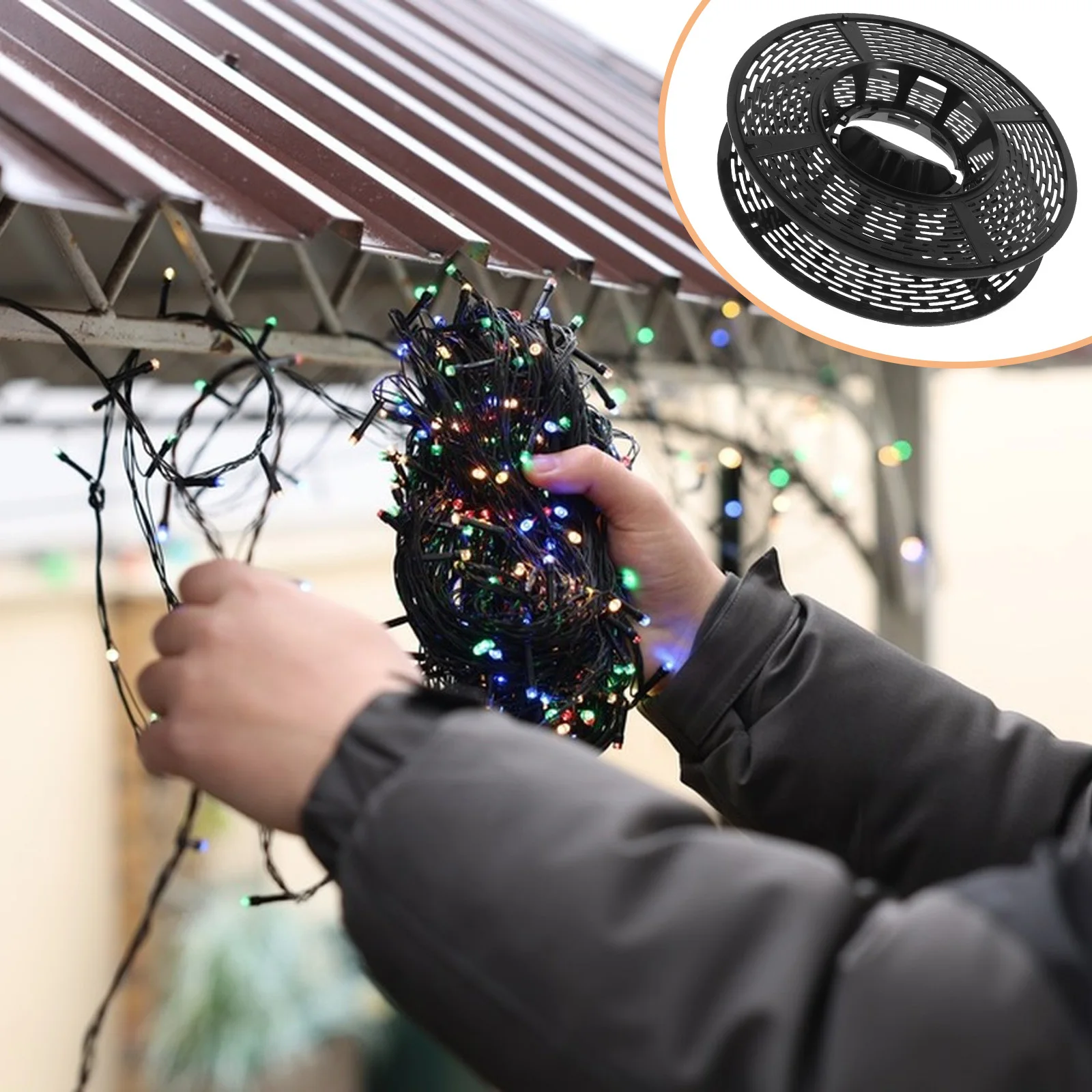 

Christmas Light Storage Reel Heavy Duty Winding Spool For Extension Cords String Lights Holiday Decoration Organizer Cable