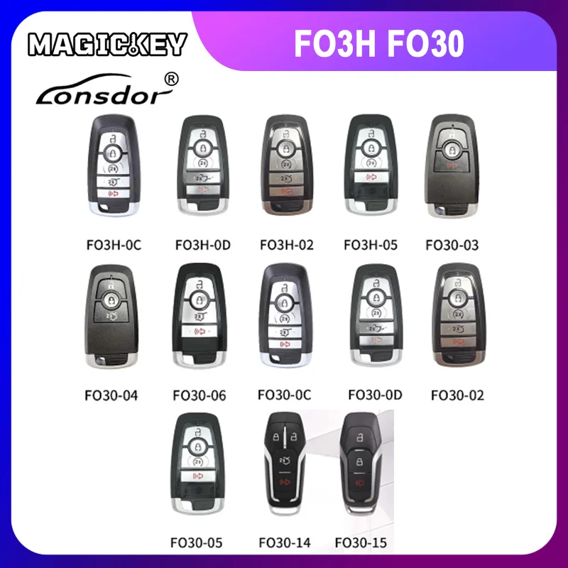 2013-2025 Lonsdor for FORD HD30 HD3H Series Keys FO3H-0D FO30-05 FO3H-05 CIVIC/ ACCORD/ CR-V/ ODYSSEY/ HR-V.etc ID46 ID47 ID4A