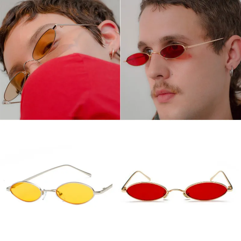 Small Oval Sunglasses  Men Women 2026 Retro Designer Sun glasses UV400 Vintage Punk Sunglass for Party Eyewear gafas de sol