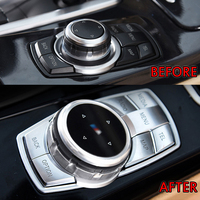 Original Car Multimedia Buttons Cover Button Stickers For BMW 1 2 3 4 5 7 Series X1 X3 X4 X5 X6 F30 F10 Modification Accessories