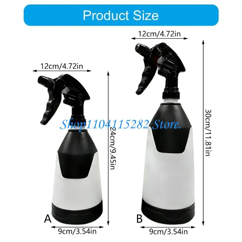  360 Degree Rotating Sprayed Bottle For Car Washing And Garden Watering 650ML 900ML Black