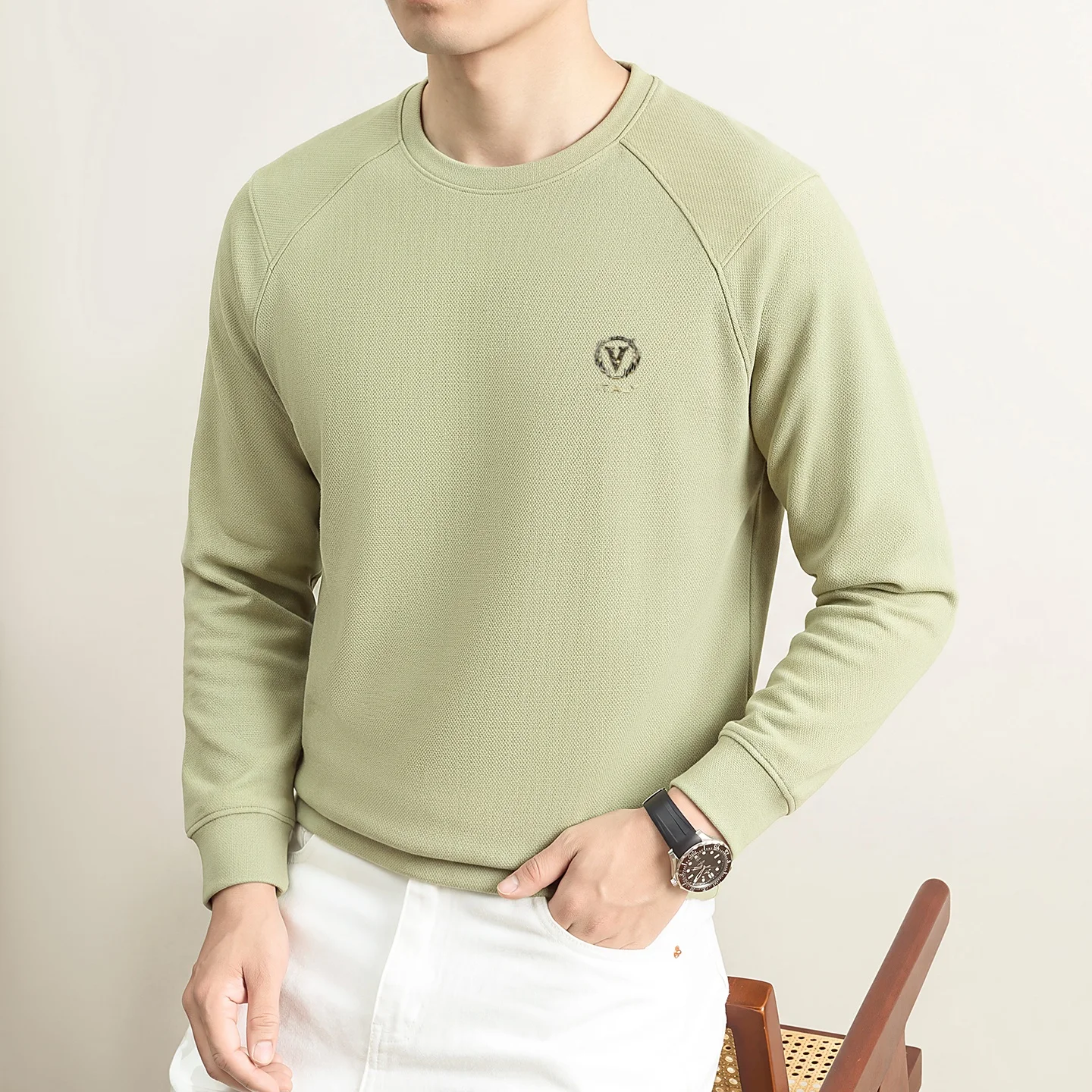 High end Brand Men's Sweatshirt round neck casual new fashion letter embossed luxury comfortable autumn long sleeved T-shirt