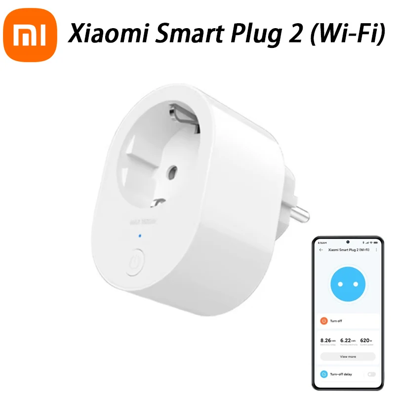 

Глобальная версия Xiaomi Mi Smart Plug 2 (Wi-Fi) Беспроводной переключатель 3680 Вт Макс. Разъем адаптера питания ЕС Пульт дистанционного управления Google Assistant